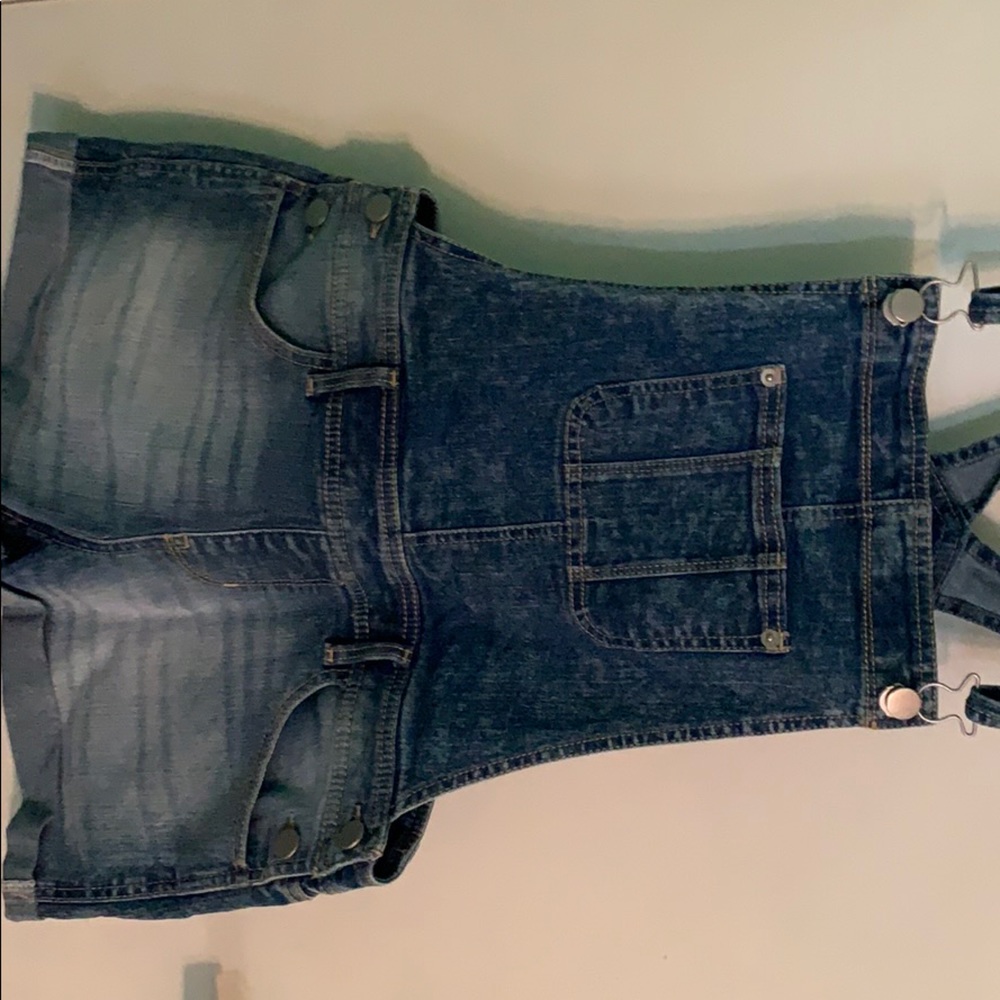 jean shorts overalls